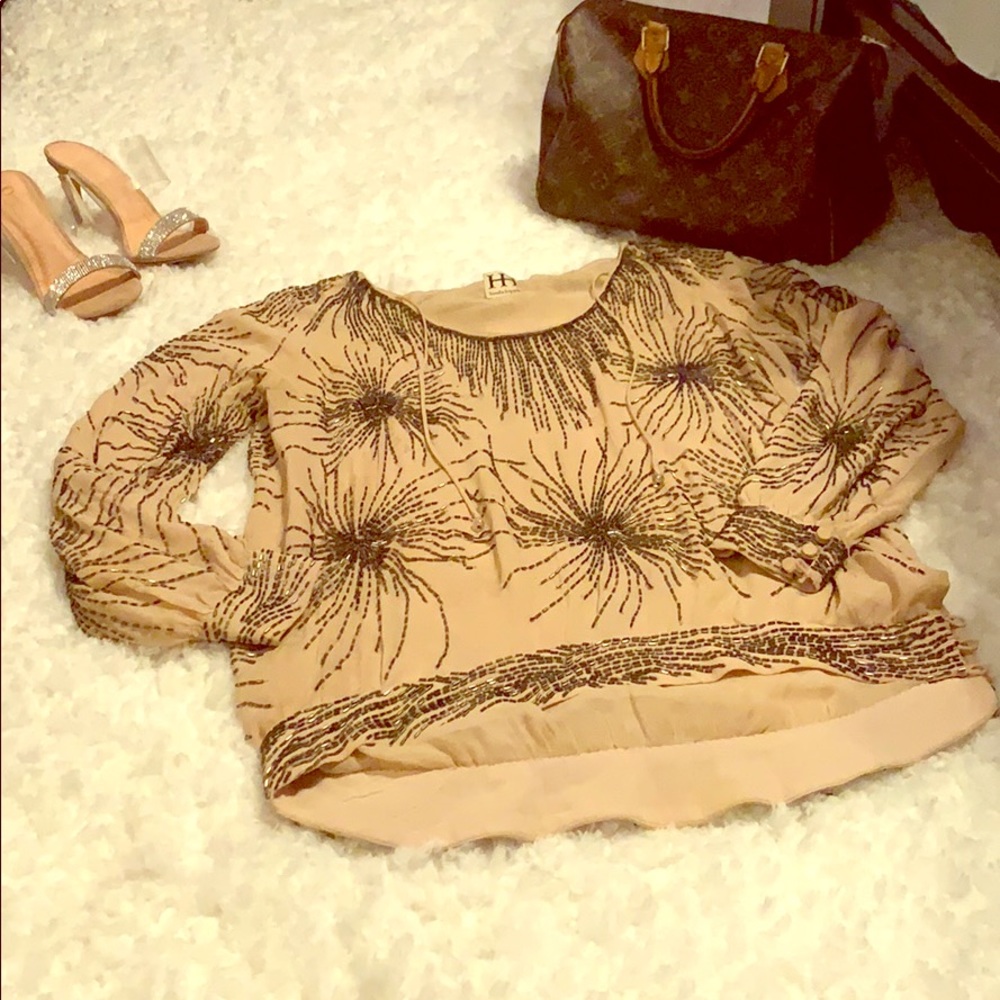 Gorgeous haute hippie detail top